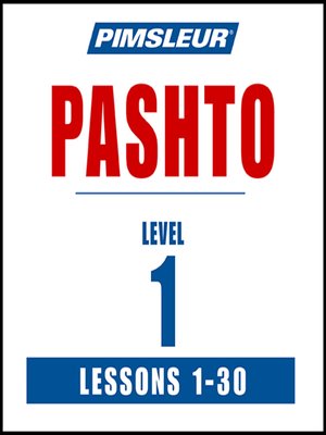 cover image of Pimsleur Pashto Level 1